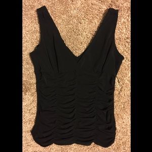 Express Black Top w/ Ruched Bodice, Sz S